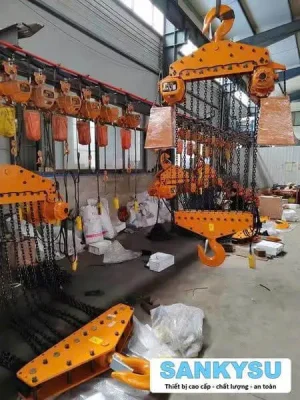 Pa lăng xích điện cố định SANKYSU KKBB30T 30 tấn