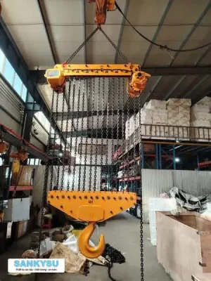 Pa lăng xích điện cố định SANKYSU KKBB30T 30 tấn