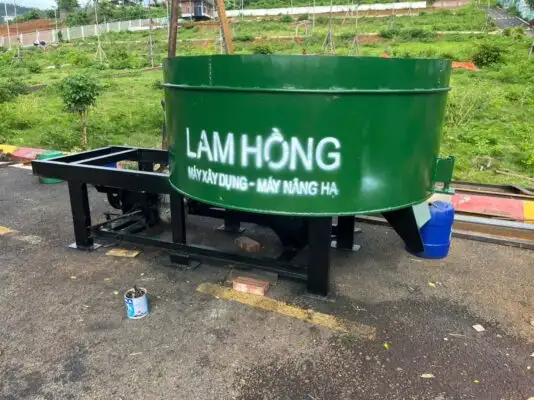 Máy trộn bê tông cưỡng bức cầu ô tô