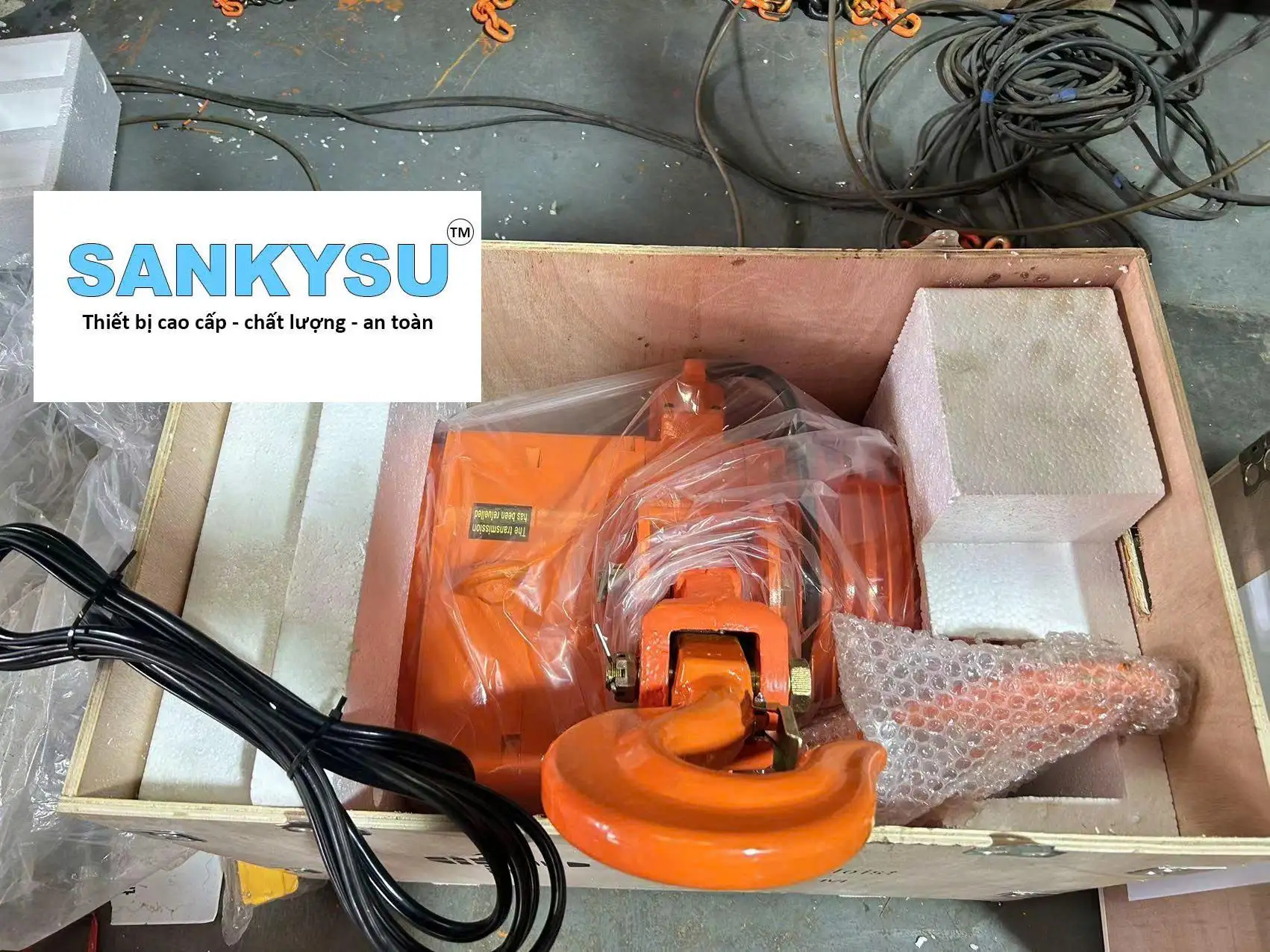 Pa lăng xích điện 5 tấn SANKYSU — Thông số, giá & lắp đặt | Thiết BỊ Nâng Hạ SANKYSU