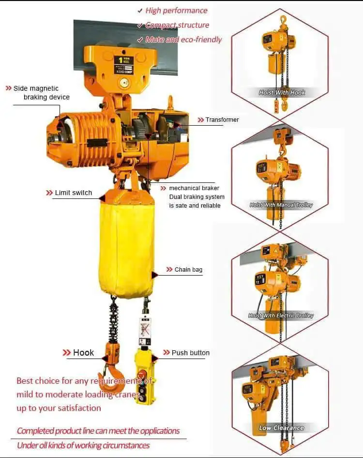 Pa lăng xích điện công nghiệp