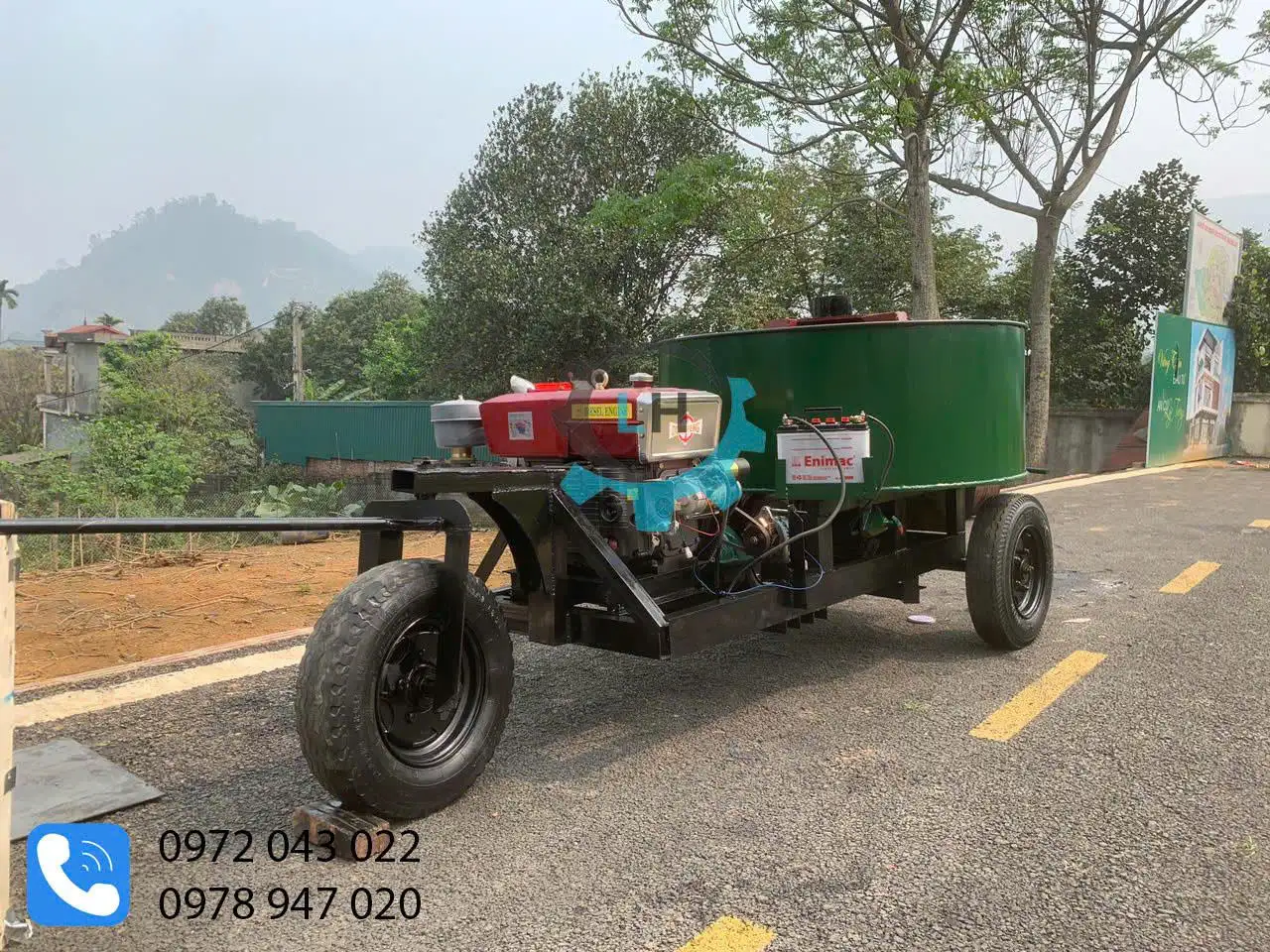 Máy trộn bê tông cưỡng bức 18 bao 3 khối