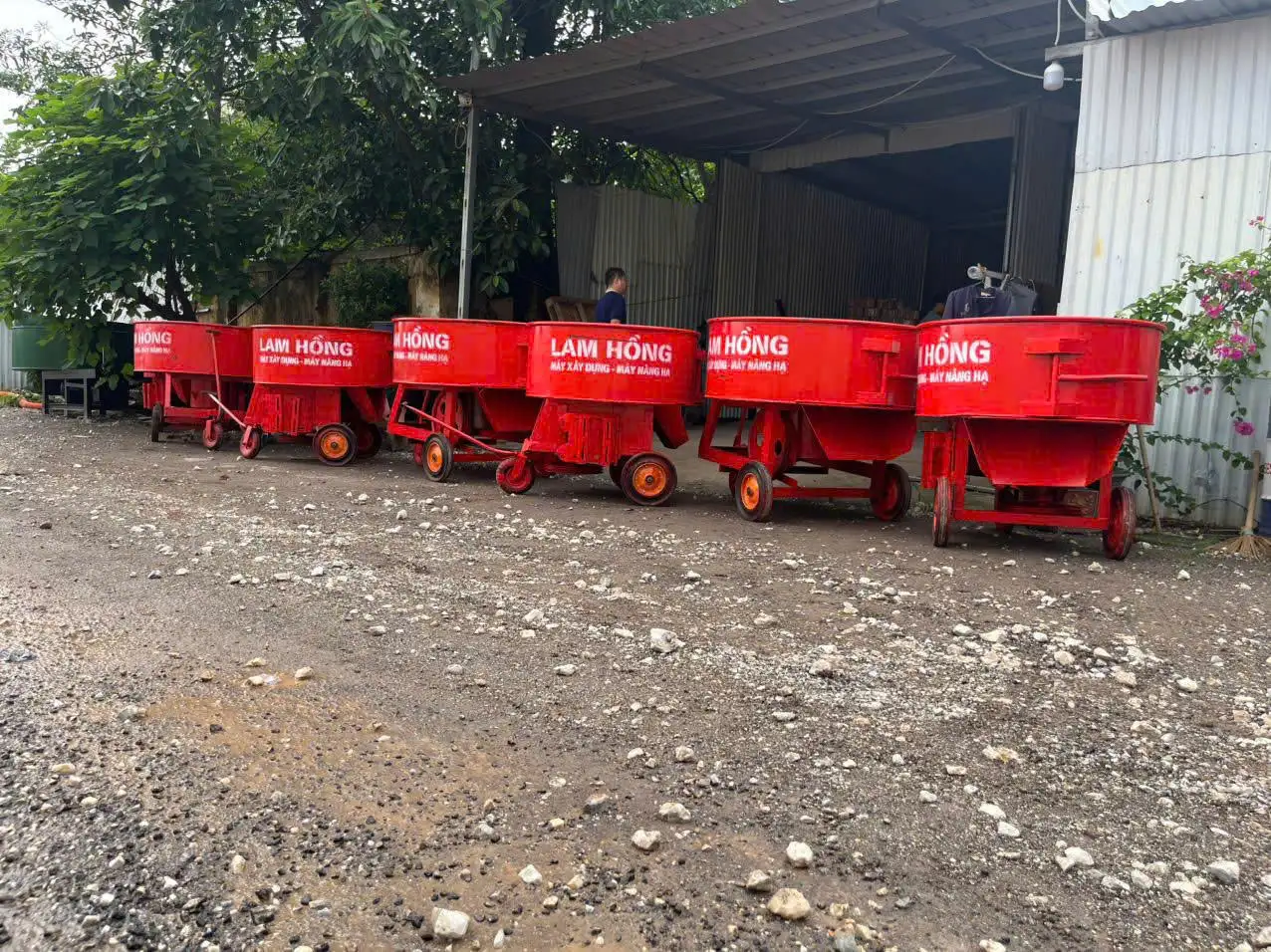 Máy trộn bê tông 500L – Năng suất cao, giá tốt tại Lam Hồng