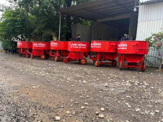 Máy trộn bê tông cưỡng bức bánh răng 350 lít