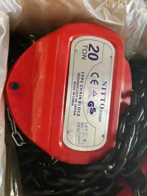 pa lăng xích kéo tay 20 tấn