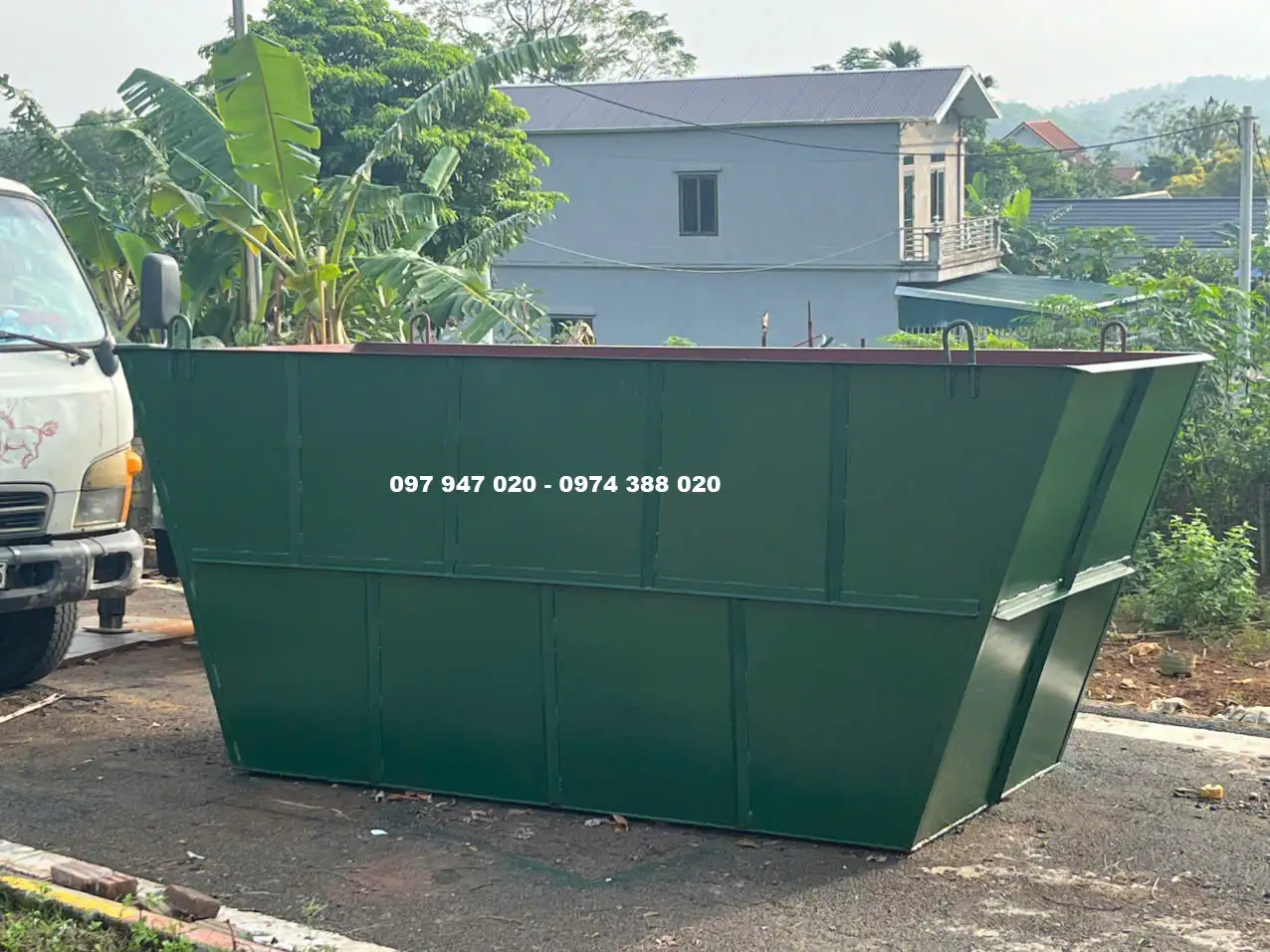 Máng trộn bê tông 1 khối giá rẻ