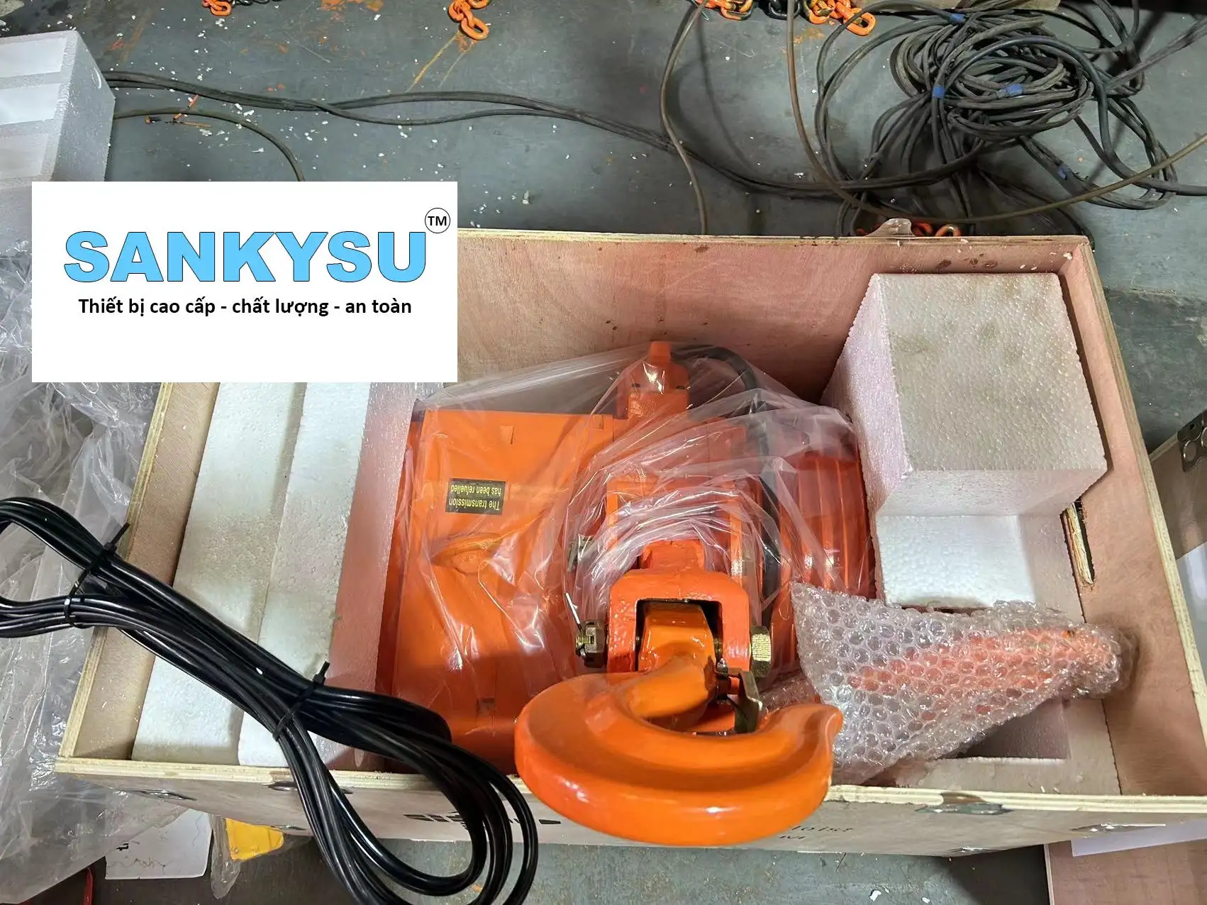 Pa lăng xích điện cố định 5 tấn