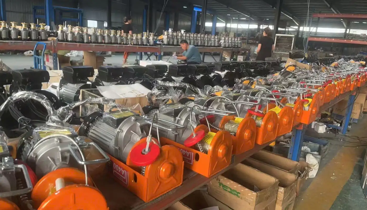 Tời Điện Mini Siêu Nhanh PA500 Cáp 12M Tại Kho Hàng SANKYSU