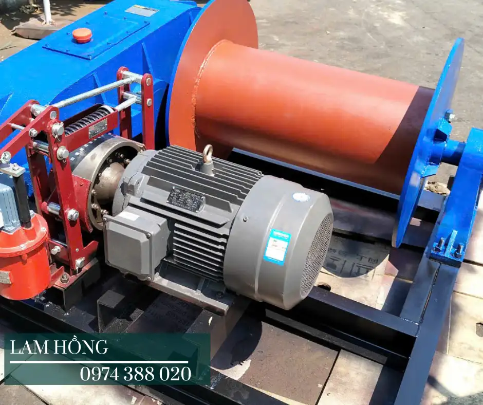 Tời kéo mặt đất dùng cho công trình